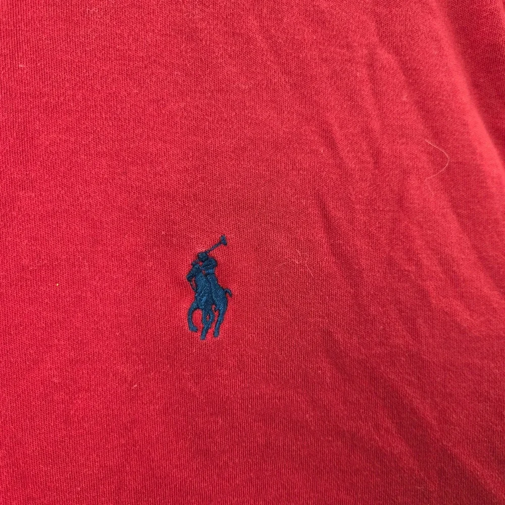 Polo Ralph Lauren Men Polo Shirt XL‎ Red Logo Blue Pony Short Sleeve